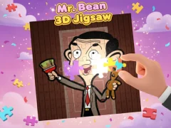 Gêm Mr. Bean 3D Jigsaw ar-lein