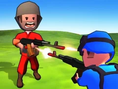 Gêm Little Commander. Red vs Blue ar-lein
