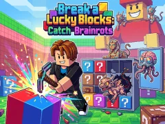 Gêm Break a Lucky Blocks: Catch Brainrots ar-lein