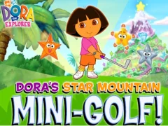 Gêm Dora The explorer Dora's Star Mountain Mini-Golf ar-lein