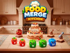 Gêm Food Merge Kitchen ar-lein