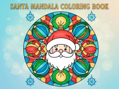 Gêm Santa Mandala Coloring Book ar-lein