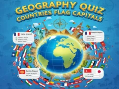 Gêm Geography Quiz Countries Flag Capitals ar-lein