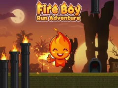 Gêm Fire Boy Run Adventure ar-lein