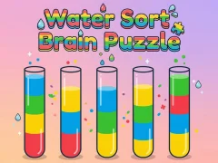 Gêm Water Sort Brain Puzzle ar-lein