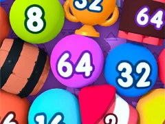 Gêm Bubble Merge 2048 ar-lein