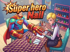 Gêm Super hero Nail ar-lein