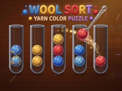 Gêm Wool Sort Yarn Color Puzzle ar-lein