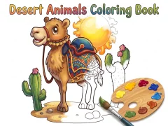 Gêm Desert Animals Coloring Book ar-lein