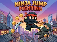 Gêm Ninja Jump fighting ar-lein