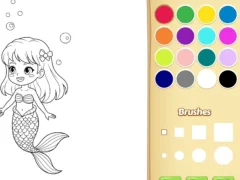 Gêm Mermaid Coloring Book For Kids ar-lein