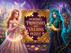 Gêm Incredible Princesses and Villains Puzzle ar-lein