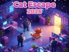 Gêm Cat Escape 2026 ar-lein