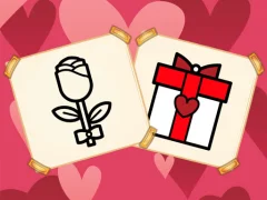 Gêm Valentine Present Coloring ar-lein