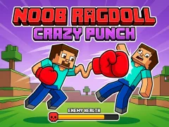 Gêm Noob Ragdoll: Crazy Punch ar-lein