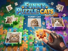 Gêm Funny Puzzle: Cats ar-lein