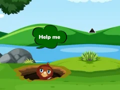 Gêm Help Injured Bird Fallen Down ar-lein