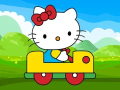 Gêm Cute Kitty Car Jigsaw ar-lein