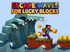 Gêm Escape Waves for Lucky Blocks ar-lein