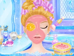 Gêm Princess Salon Frozen Party ar-lein