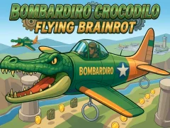 Gêm Bombardiro Crocodilo Flying Brainrot ar-lein