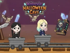 Gêm Wednesday Halloween Cave ar-lein