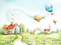 Gêm Cartoon Dreaming Scences ar-lein