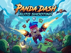 Gêm Panda Dash Auto Shooting ar-lein