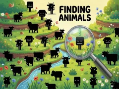Gêm Finding Animals ar-lein