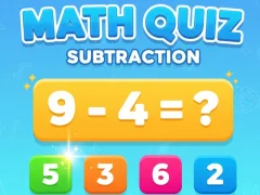 Gêm Math Quiz - Subtraction ar-lein