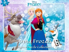 Gêm Anna Frozen Jigsaw Puzzle Collection ar-lein