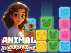 Gêm Animal Block Pop Puzzle ar-lein