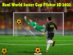 Gêm Real World Soccer Cup Flicker 3D 2023 ar-lein