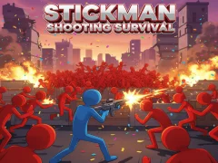 Gêm Stickman Shooting Survival ar-lein