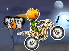 Gêm Moto X3M Spooky Land ar-lein