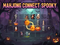 Gêm Mahjong Connect Spooky ar-lein
