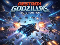Gêm Destroy Godzillas: 3D Shooter ar-lein