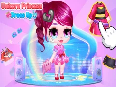 Gêm Unicorn Princess Dress Up ar-lein