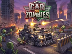 Gêm Car VS Zombies ar-lein