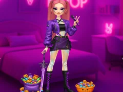 Gêm K-Pop Halloween Dress Up ar-lein