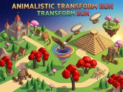 Gêm Animalistic Transform Run ar-lein