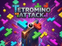 Gêm Tetromino Attack ar-lein