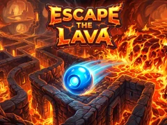 Gêm Escape the lava ar-lein