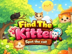 Gêm Find the Kitten Spot the Cat ar-lein