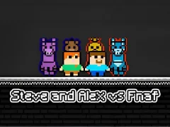 Gêm Steve and Alex vs Fnaf ar-lein