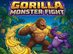 Gêm Gorilla Monster Fight ar-lein