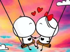 Gêm Spot The Differences Happy Valentines Day ar-lein