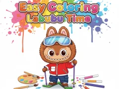 Gêm Easy Coloring Labubu Time ar-lein