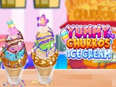 Gêm Yummy Churros Ice Cream ar-lein