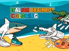 Gêm Italian Brainrot Coloring ar-lein